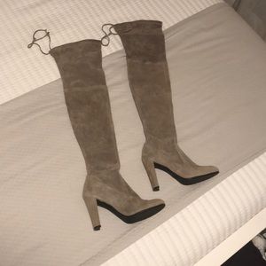 Stuart Weitzman Highland Thigh High Boots - Taupe